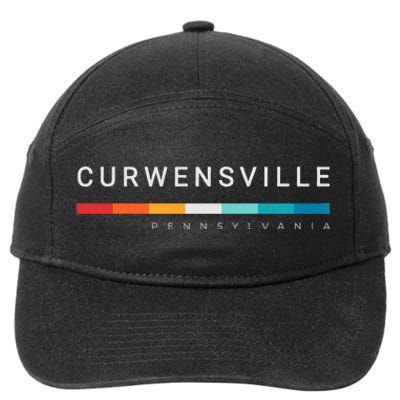 Curwensville Pa Pennsylvania 7-Panel Snapback Hat