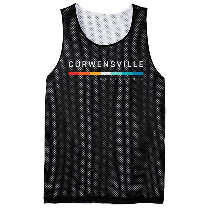 Curwensville Pa Pennsylvania Mesh Reversible Basketball Jersey Tank