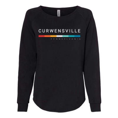 Curwensville Pa Pennsylvania Womens California Wash Sweatshirt