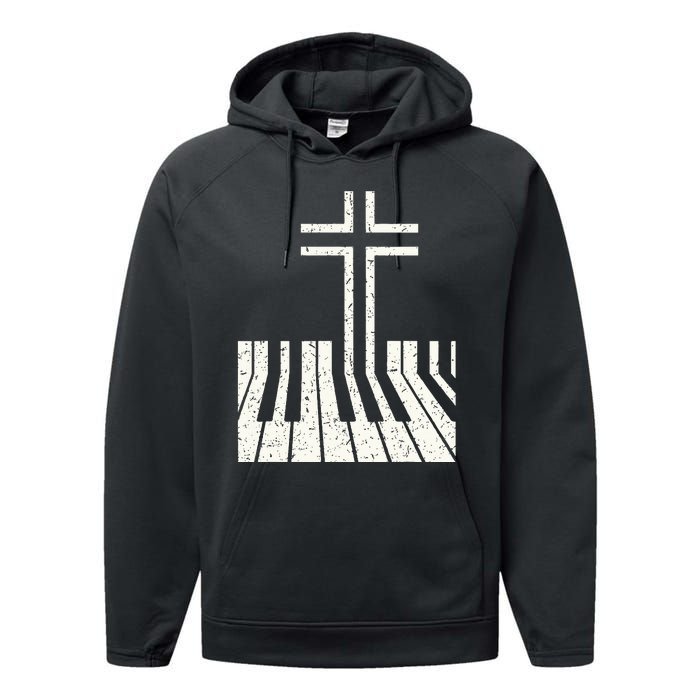 Christian Piano Player Piano Teacher Keyboard Performance Fleece Hoodie