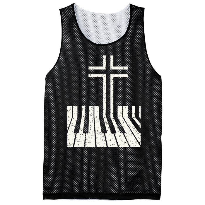 Christian Piano Player Piano Teacher Keyboard Mesh Reversible Basketball Jersey Tank