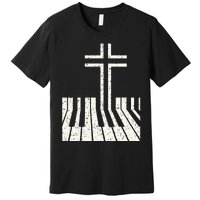 Christian Piano Player Piano Teacher Keyboard Premium T-Shirt