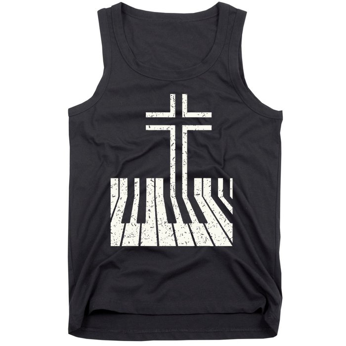 Christian Piano Player Piano Teacher Keyboard Tank Top