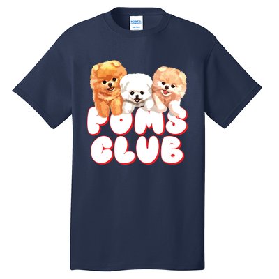 Cute Pomeranian Puppy Poms Club Baby Dog Tall T-Shirt