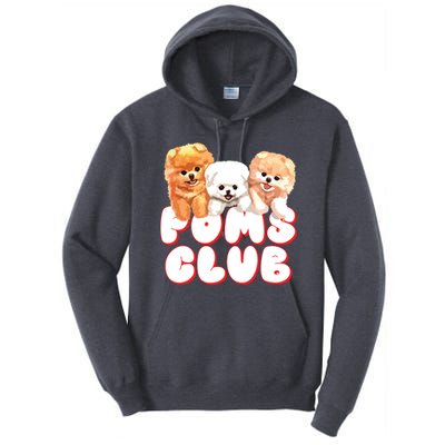 Cute Pomeranian Puppy Poms Club Baby Dog Tall Hoodie