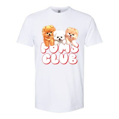 Cute Pomeranian Puppy Poms Club Baby Dog Softstyle CVC T-Shirt