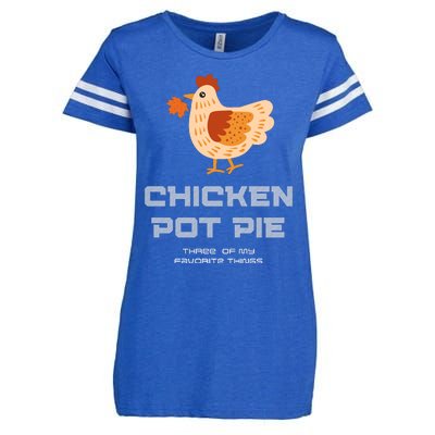 Chiken Pot Pie Three Of My Favorite Things Enza Ladies Jersey Football T-Shirt