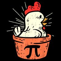 Chicken Pot Pi Day Pie Math Lover Geek Gift 3.14 Performance Long Sleeve Polo