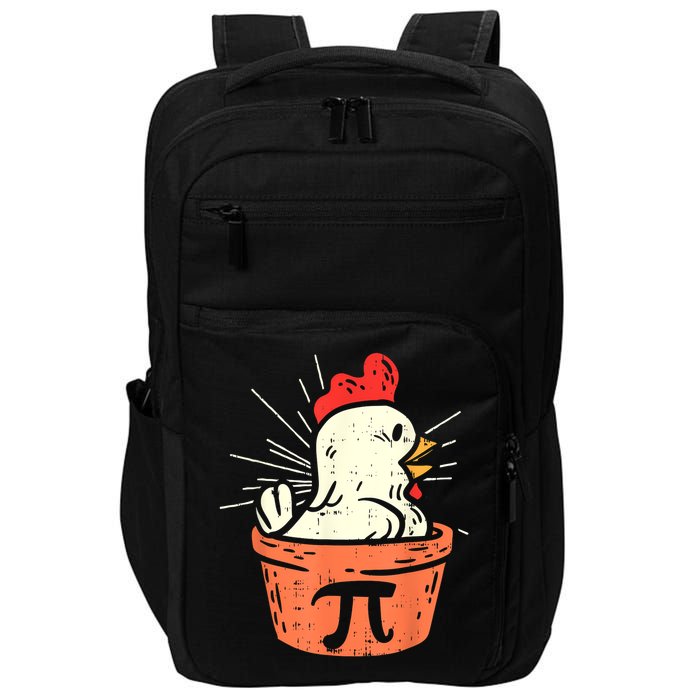 Chicken Pot Pi Day Pie Math Lover Geek Gift 3.14 Impact Tech Backpack