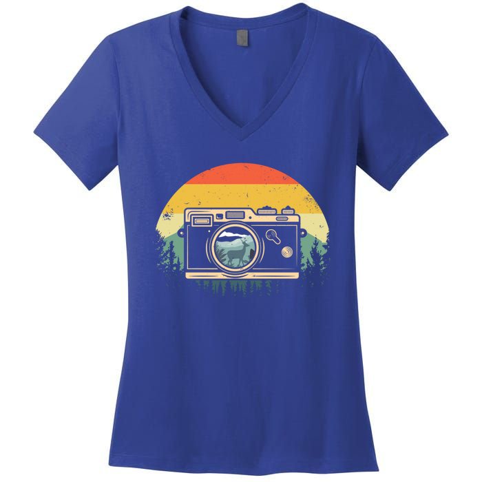 Cool Photography Photographer Camera Lover Gift Women's V-Neck T-Shirt