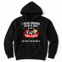 Cool Pool Player Design For Men Women Pool Billiards Player Hoodie
