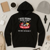 Cool Pool Player Design For Men Women Pool Billiards Player Hoodie
