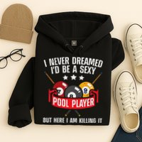 Cool Pool Player Design For Men Women Pool Billiards Player Hoodie