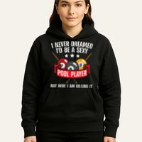 Cool Pool Player Design For Men Women Pool Billiards Player Hoodie