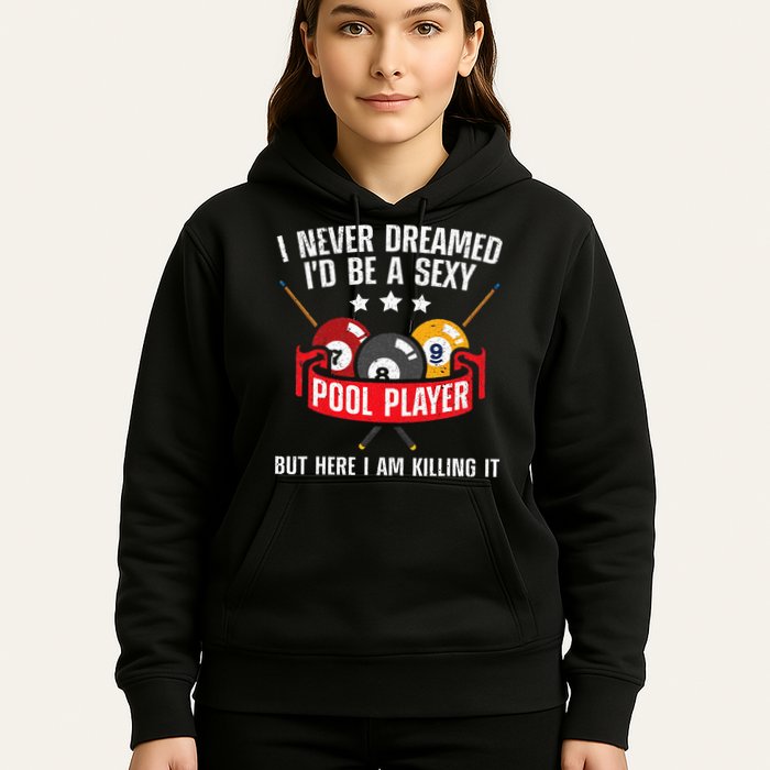 Cool Pool Player Design For Men Women Pool Billiards Player Hoodie
