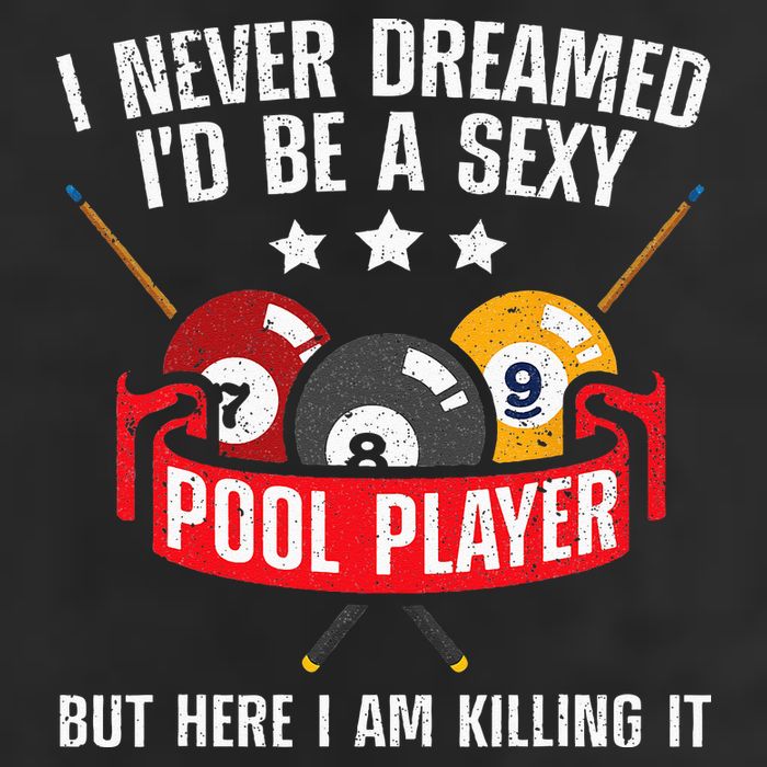 Cool Pool Player Design For Men Women Pool Billiards Player Beanie
