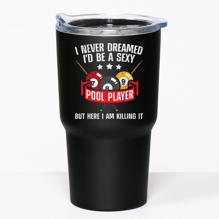 Cool Pool Player Design For Men Women Pool Billiards Player Tumbler