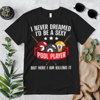 Cool Pool Player Design For Men Women Pool Billiards Player Premium T-Shirt