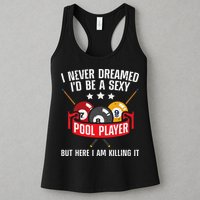 Cool Pool Player Design For Men Women Pool Billiards Player Womens Tank Top