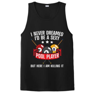 Cool Pool Player Design For Men Women Pool Billiards Player PosiCharge Competitor Tank