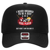 Cool Pool Player Design For Men Women Pool Billiards Player Trucker Hat
