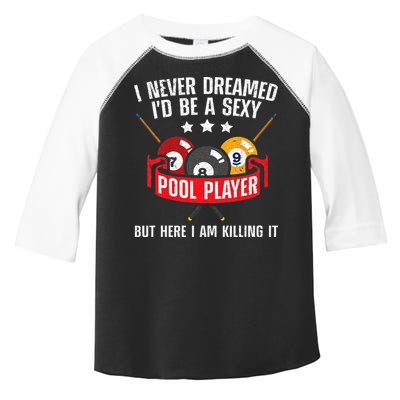 Cool Pool Player Design For Men Women Pool Billiards Player Toddler Fine Jersey T-Shirt