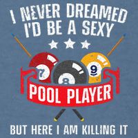 Cool Pool Player Design For Men Women Pool Billiards Player Garment-Dyed Sweatshirt
