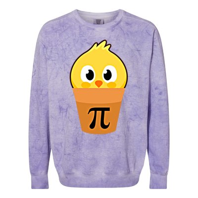 Chicken Pot Pi Math Lover And Pi Day Pie Funny Academic Meaningful Gift Colorblast Crewneck Sweatshirt