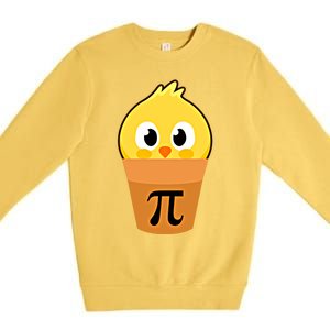 Chicken Pot Pi Math Lover And Pi Day Pie Funny Academic Meaningful Gift Premium Crewneck Sweatshirt