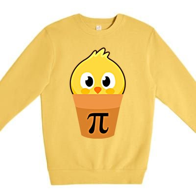 Chicken Pot Pi Math Lover And Pi Day Pie Funny Academic Meaningful Gift Premium Crewneck Sweatshirt