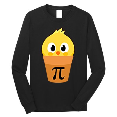 Chicken Pot Pi Math Lover And Pi Day Pie Funny Academic Meaningful Gift Long Sleeve Shirt