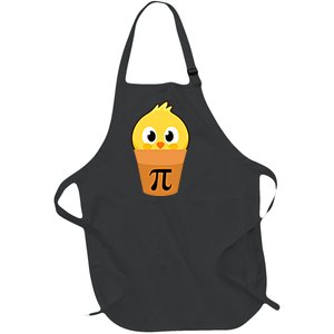 Chicken Pot Pi Math Lover And Pi Day Pie Funny Academic Meaningful Gift Full-Length Apron With Pockets