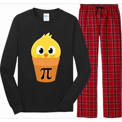 Chicken Pot Pi Math Lover And Pi Day Pie Funny Academic Meaningful Gift Long Sleeve Pajama Set