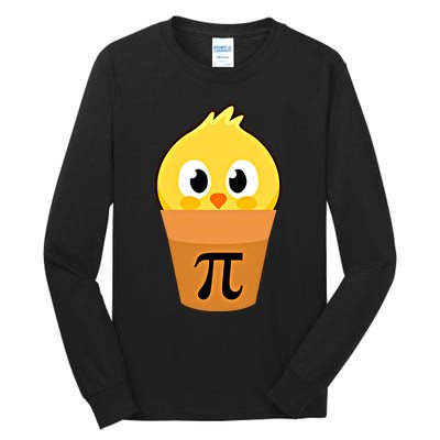 Chicken Pot Pi Math Lover And Pi Day Pie Funny Academic Meaningful Gift Tall Long Sleeve T-Shirt