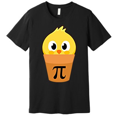 Chicken Pot Pi Math Lover And Pi Day Pie Funny Academic Meaningful Gift Premium T-Shirt