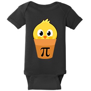 Chicken Pot Pi Math Lover And Pi Day Pie Funny Academic Meaningful Gift Baby Bodysuit