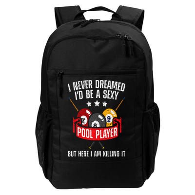Cool Pool Player Design For  Pool Billiards Player Daily Commute Backpack