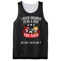 Cool Pool Player Design For  Pool Billiards Player Mesh Reversible Basketball Jersey Tank