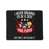 Cool Pool Player Design For  Pool Billiards Player Mousepad