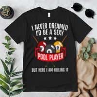 Cool Pool Player Design For  Pool Billiards Player Premium T-Shirt