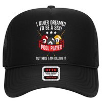 Cool Pool Player Design For  Pool Billiards Player Trucker Hat