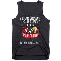 Cool Pool Player Design For  Pool Billiards Player Tank Top