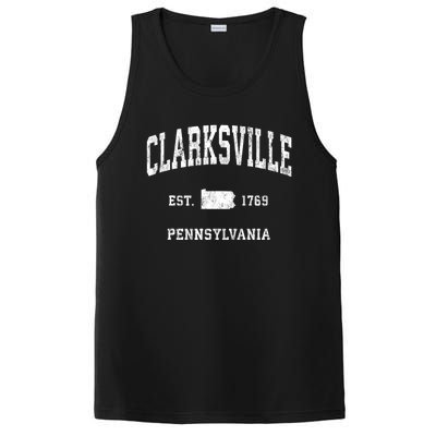 Clarksville Pennsylvania Pa Vintage Athletic PosiCharge Competitor Tank