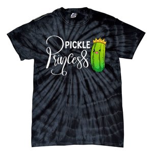 Cool Pickle Princess Art Dill Pickle Novelty Tie-Dye T-Shirt