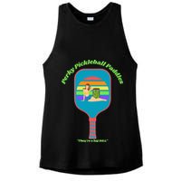 Cute Perky Pickleball Paddle with PinUp Ladies PosiCharge Tri-Blend Wicking Tank