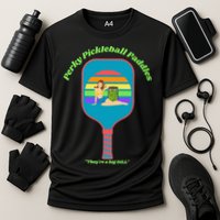Cute Perky Pickleball Paddle with PinUp Performance Shirt