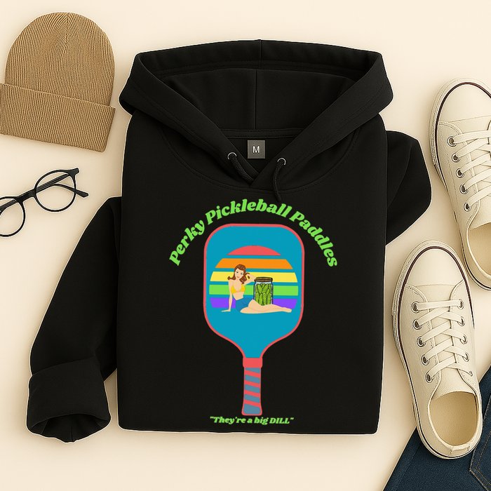 Cute Perky Pickleball Paddle with PinUp Hoodie