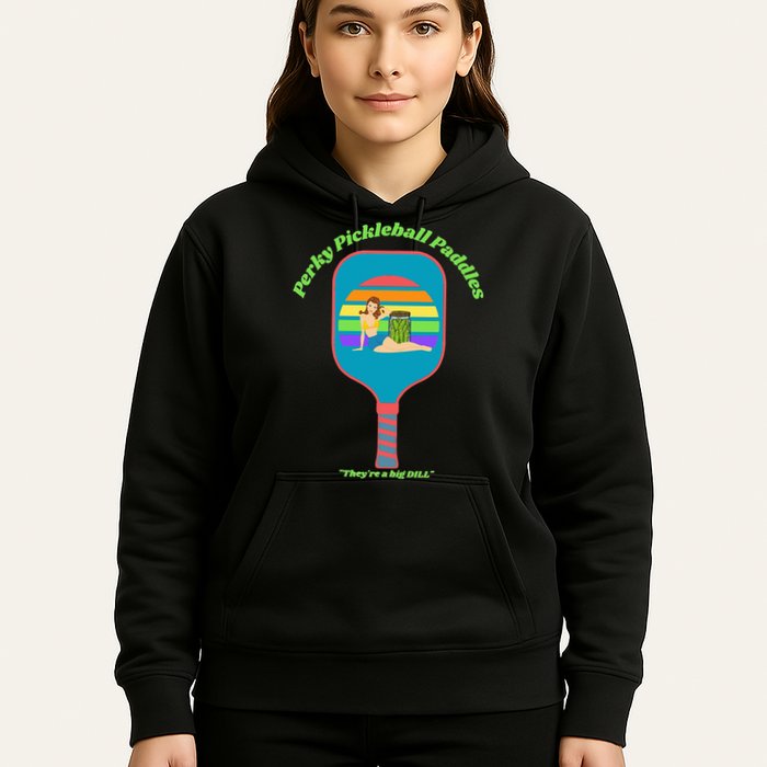 Cute Perky Pickleball Paddle with PinUp Hoodie