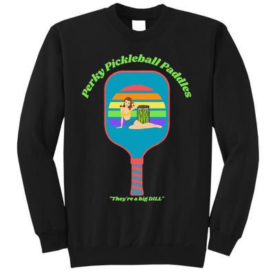 Cute Perky Pickleball Paddle with PinUp Sweatshirt