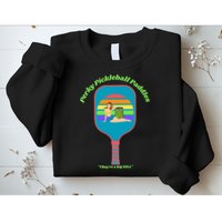 Cute Perky Pickleball Paddle with PinUp Sweatshirt